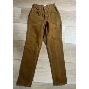 London Jeans Straight Ankle Jeans Womens Size 2 Brown Pockets Casual Mid Rise